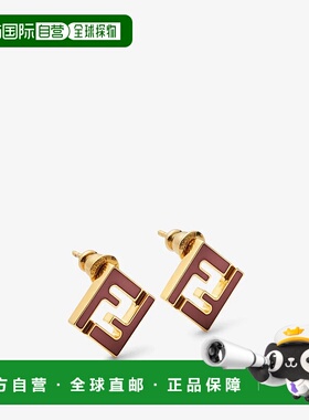 香港直邮FENDI 女士耳饰 8AL294TL9F1UXX SS2026 耳钉配饰金色
