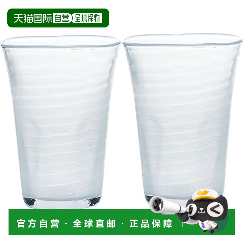 【日本直邮】东洋佐佐木 啤酒杯 350ml 日本制 透明P-52013-302