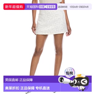 自营Walter Baker Hope Mini Skirt - white 美国奥莱直发半身裙