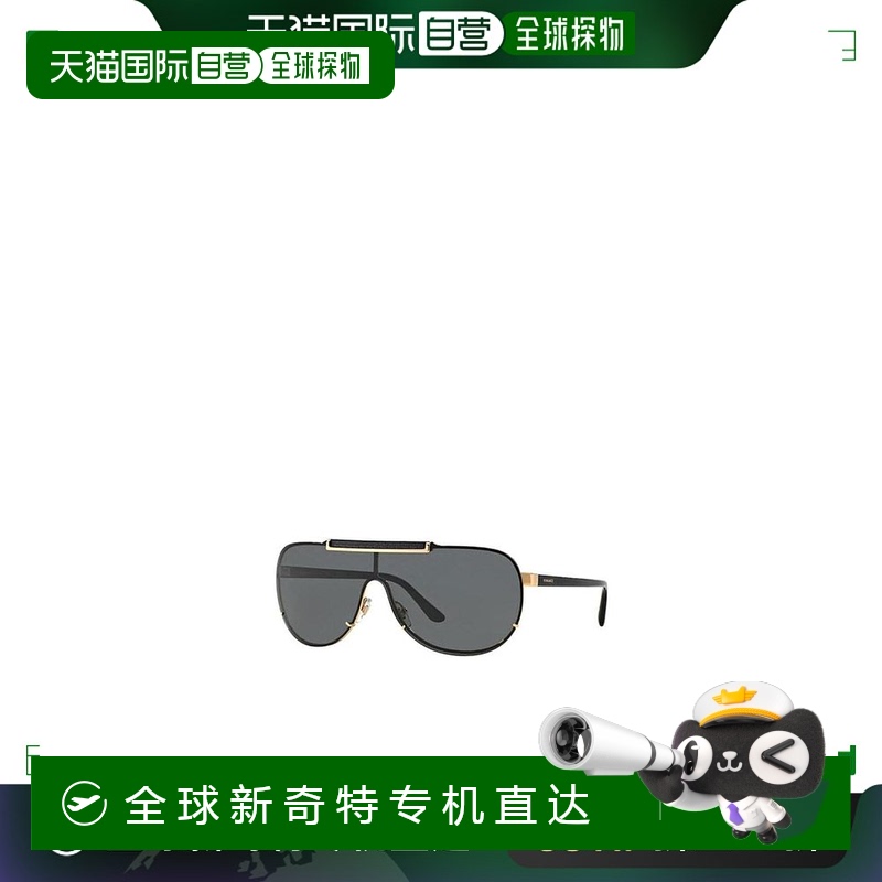 香港直邮VERSACE 男士太阳镜 2140SOLE100287 SS2024 灰色 黑色飞