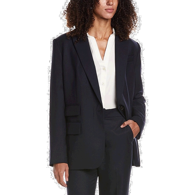 自营 A.L.C. Mavis 羊毛混纺夹克 - 海军蓝 美国奥莱直发