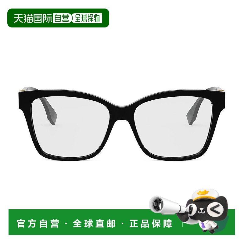 香港直邮FENDI 女士眼镜 17TQ56P0A15536 SS2025 黑色 Fendi Ff D