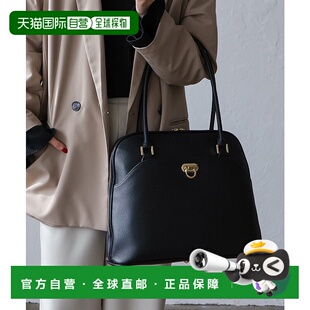 日本直邮VitaFelice 圆拉链长柄真皮托特包 [V04517AW006975]背包