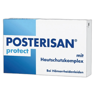 欧洲直邮德国药房Posterisan预防痔疮复发止痒内痔栓剂25粒