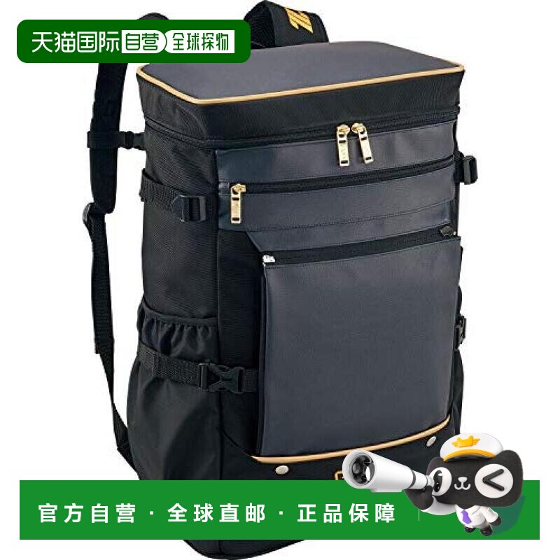 日本直邮Zett棒球四方日包深藏青色休闲舒适潮流百搭复古皮革