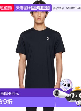 1h可退 潮奢 On 男士 黑色 Court-T T 恤 1ME10860485昂跑