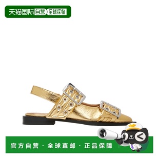 花色 香港直邮GANNI AW2024 S2861339 Feminine搭扣芭 女士休闲鞋