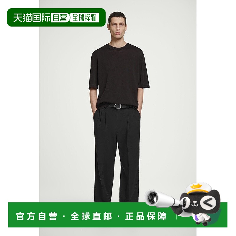 自营欧洲直邮COS 男士巧克力色绒面革凉鞋新款