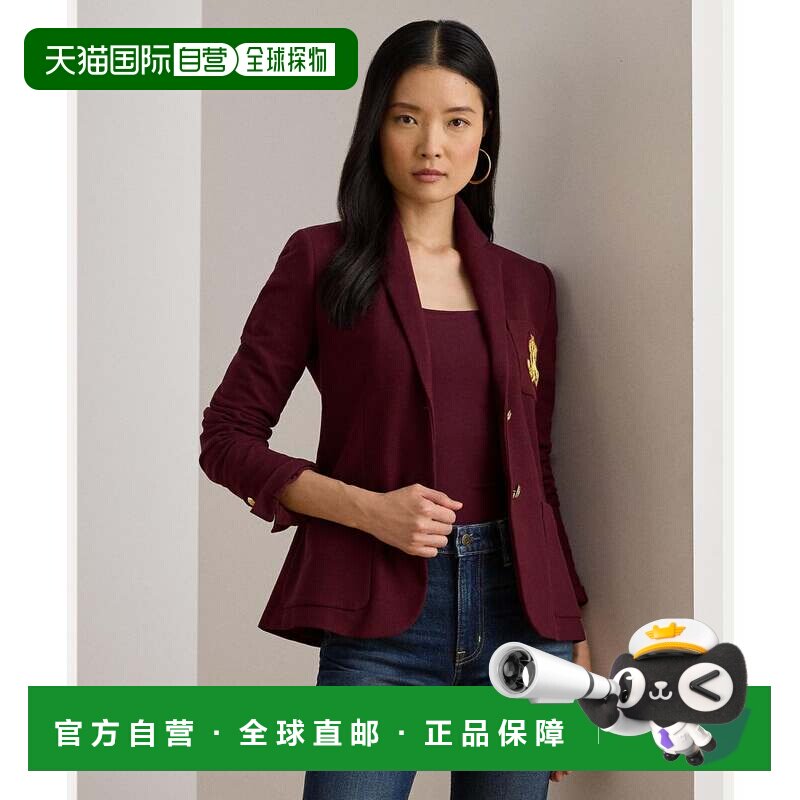 日本直邮Ralph Lauren 布里昂提花西装外套 600红色