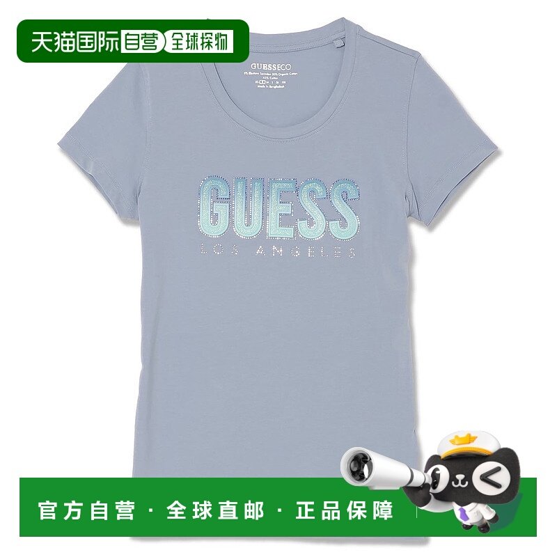 日本直邮Guess CN Ss Glitter Degrade Logo Tee 短袖T恤 GU1432E