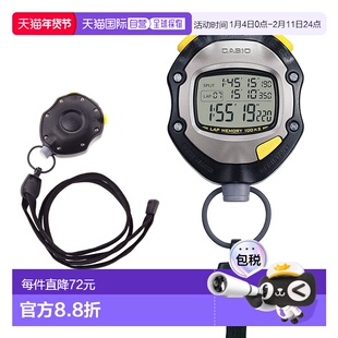 日本直邮卡西欧 CASIO 秒表 HS-70W-1JH 品牌高级比赛优质计时器