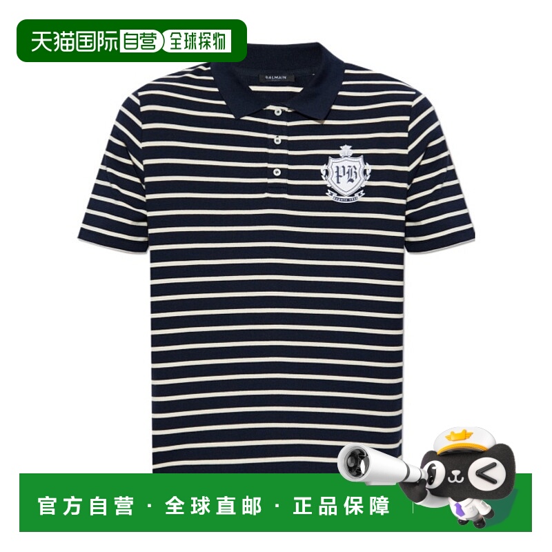 1h可退 香港直邮BALMAIN 男士POLO衫 FH0GC026GF30SFF AW2025 花