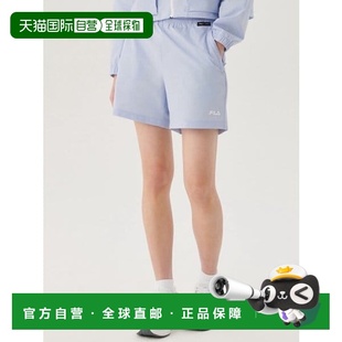 FS21251F 惠拉 BLK 女式 韩国直邮FILA 高性能弹力梭织短裤 购物