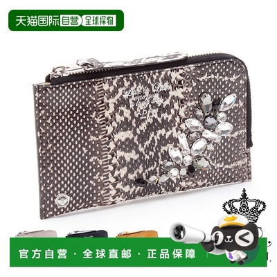 日本直邮 admj 钱包女士 ADMJ 配件蛇皮水晶收纳包薄型纤薄纹蛇纹