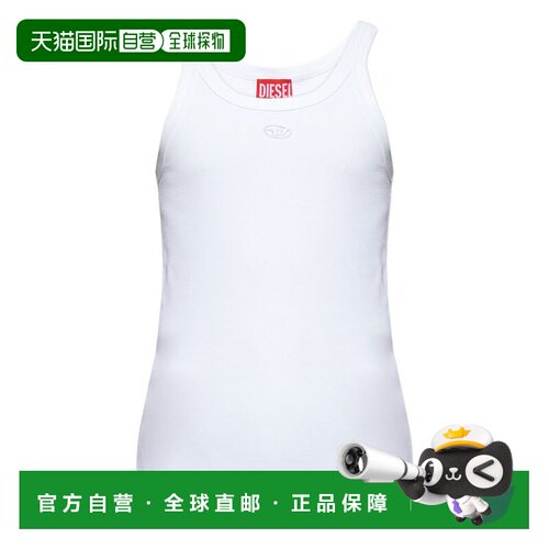 香港直邮DIESEL 男士T恤 A200430EJAI100 SS2026 白色背心