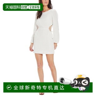 ViX Carina 自营 纯色 美国奥莱直发 细节短裙 白色