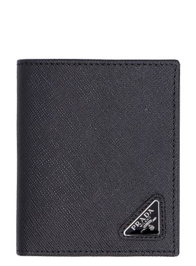 PRADA 男士钱包 2MO004QHH F0002 CO 黑色 Black leather wallet