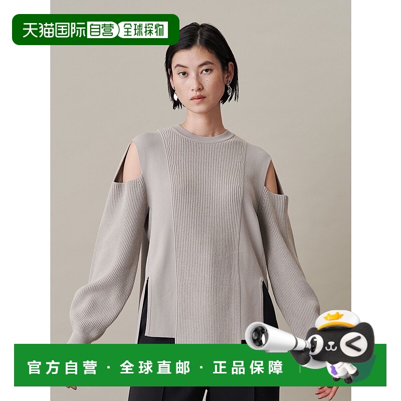 1h可退 日本直邮UN3D. 女士肩部镂空宽松针织衫 522522600101