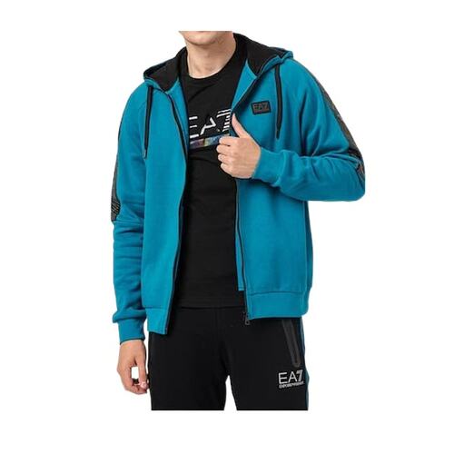 EA7 Emporio Armani 徽标拉链卫衣 6LPM47PJ07Z