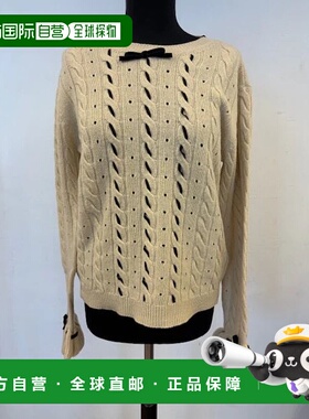 香港直邮valentino 华伦天奴 女士 BETULLA 白色初剪羊毛毛衣 7B3