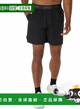 日本直邮ASICS 双编织 7 英寸短裤 2031E910-001 男士短裤