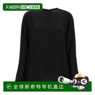 黑色 自营 扣细节衬衫 filippi袖 美国奥莱直发 fabiana