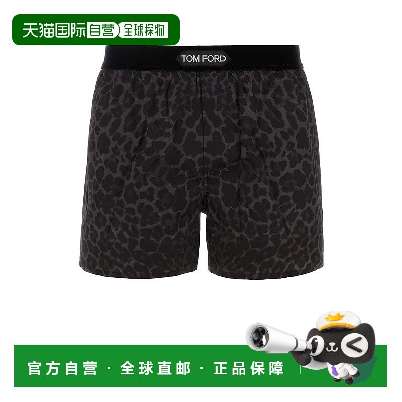 1h可退 香港直邮TOM FORD 男士短裤 T4LE41310029 CO 黑色 Printe
