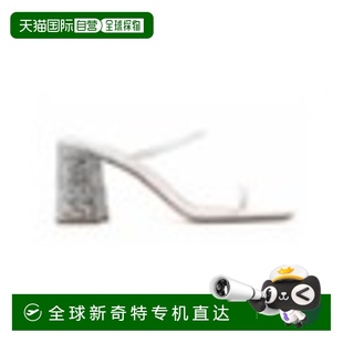 繆繆 女士 香港直郵潮奢 徽標(biāo)高跟涼鞋 5XX5893AP Miu 1h可退