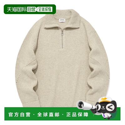 韩国直邮COVERNAT 男针织CO2303KT15OT公用LAMBSWOOL HALFZIP-UP