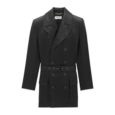 Saint Laurent 双排扣束腰西装外套 778548Y3C76