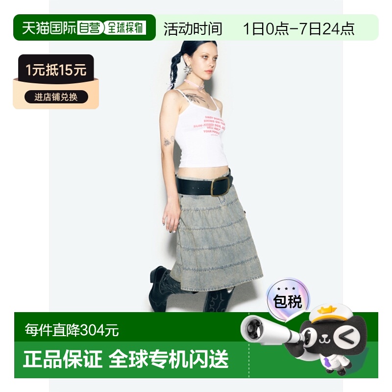 韩国直邮ASIF CALIE 女士吊带衫CA24ASL002WT SUN-KISSED SLEEVELE