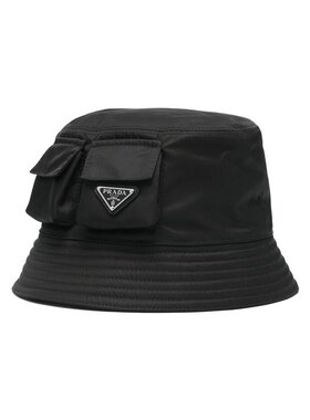 PRADA 男士帽子 2HC3502DMIF0002 CO 黑色 Fabric Hats