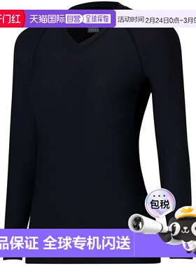 【日本直邮】达亿瓦 V领打底衫 DU-6224S 黑色