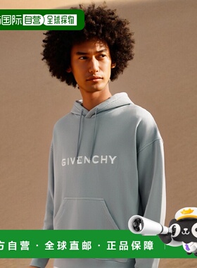 香港直邮GIVENCHY 男士卫衣 BMJ0HC3YAC456 AW2024 灰色