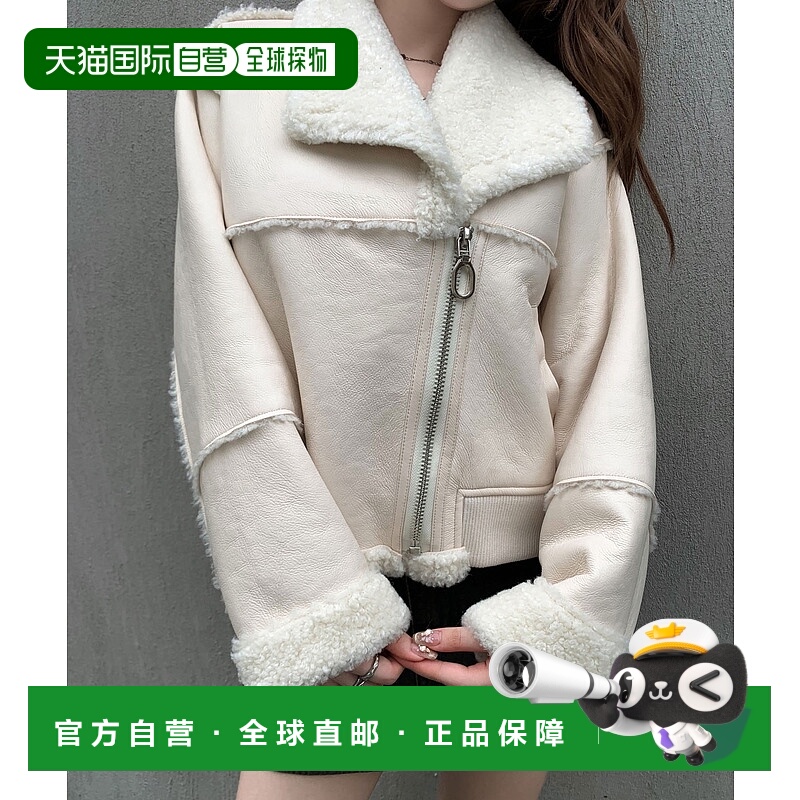 1h可退 日本直邮VEILA 女装 加厚摇粒绒短款夹克 半拉链防风设计