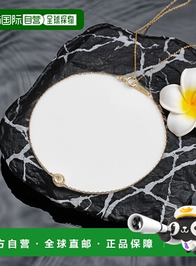 日本直邮日潮 agete 阿卡朵K10 钻石/月光石手链 (0.01克拉)礼物