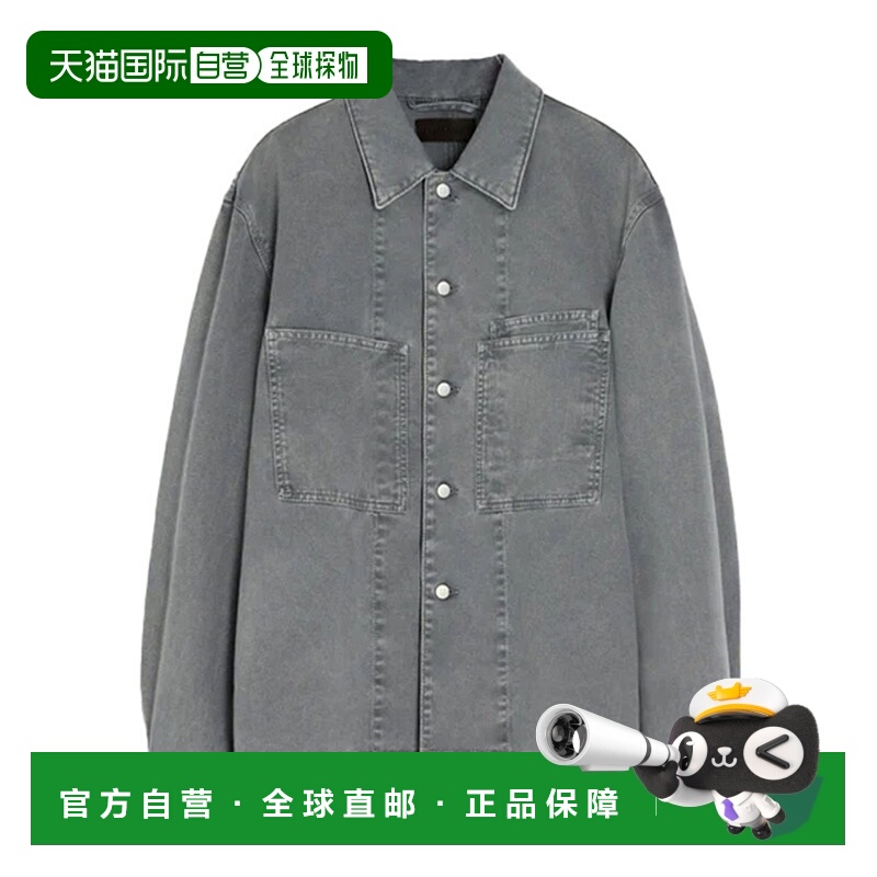 1h可退 香港直邮LEMAIRE 男士衬衫 OV1024LD1063PU828 AW2025 灰