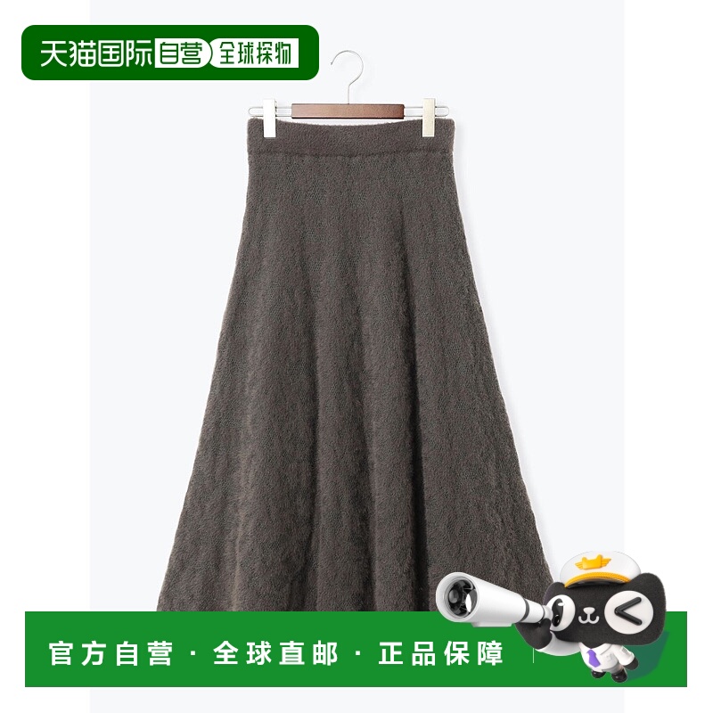 1h可退 日本直邮Te chichi 女装 起毛蕾丝针织裙 半身裙 保暖柔軟