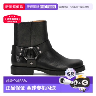 自营Frye Veronica Flex Harness Leather Bootie - black 美国奥