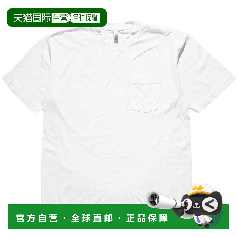 日本直邮Los Angeles Apparel 1809GD 短袖成衣染色口袋T恤 | 男图片