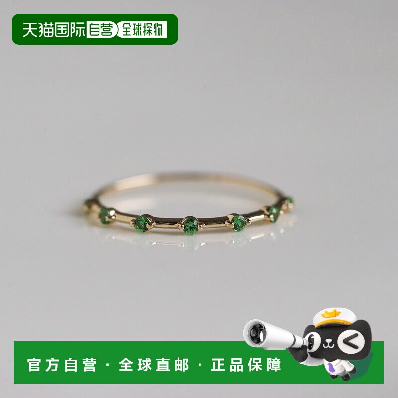 日本直邮cui-cui 女士 绿色石榴石戒指 K10黄金 756778图片
