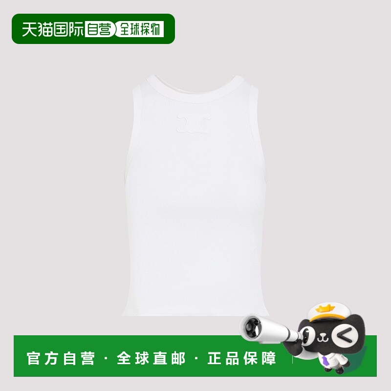 香港直邮CELINE 女士背心吊带 2X45N2P3301OW CO 白色