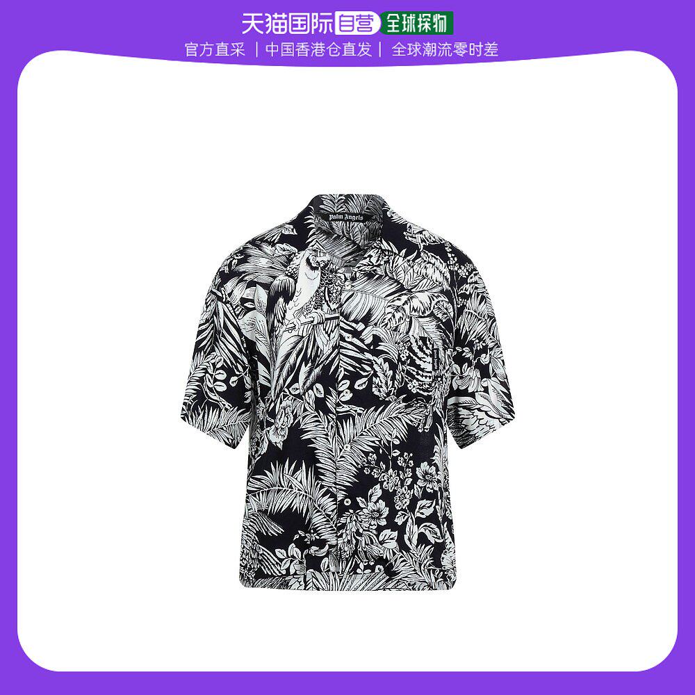 香港直邮潮奢 palm angels 棕榈天使 男士 花纹衬衫