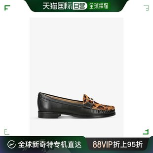 Click 香港直邮潮奢 女士 豹纹印花皮革乐福鞋 Carvela