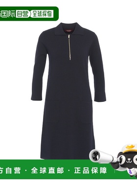 香港直邮MAX MARA 女士连衣裙 ERE004 AW2025 黑色 Abito midi co