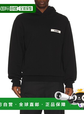 1h可退 香港直邮潮奢 Jacquemus 男士 Le Gros 粒纹连帽衫 25EHOM