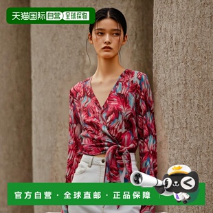 AW2024 香港直邮BALMAIN DF1HU270SE04ODF 红色 女士衬衫