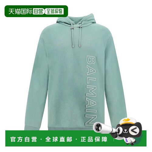 香港直邮Balmain 徽标连帽卫衣 AH0JT046BC22长袖