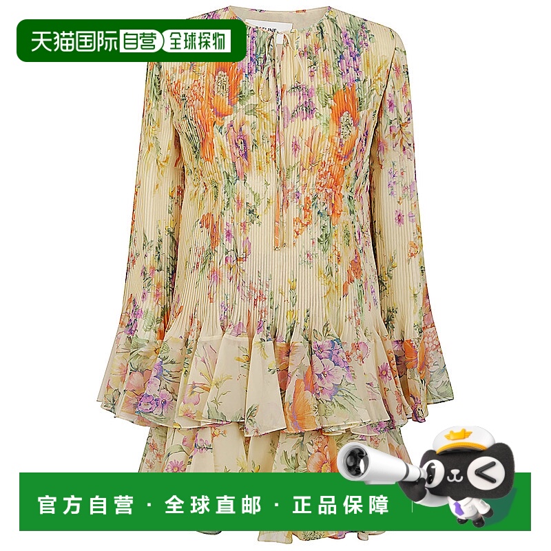 香港直邮Celine 思琳 女士 图案连衣裙 RR0CU0415长袖丝绸