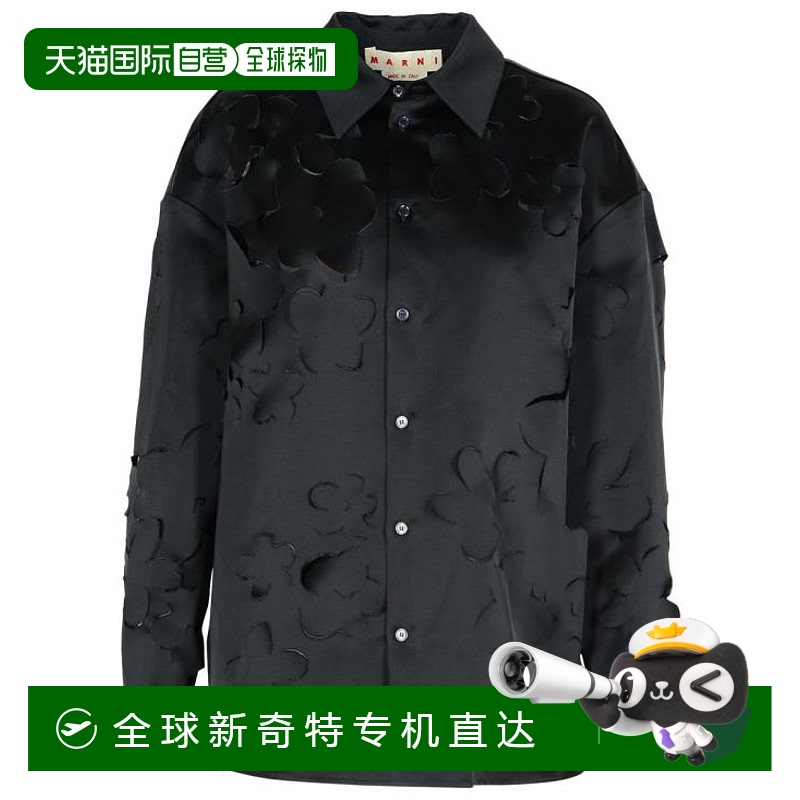 韩国直邮MARNI25SS长袖T恤女CAMA0620S0U SR00900N99Black